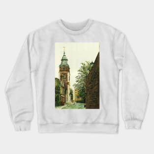 ST JOHNS CHURCH TOWER & THE TURK'S HEAD WAPPING LONDON Crewneck Sweatshirt